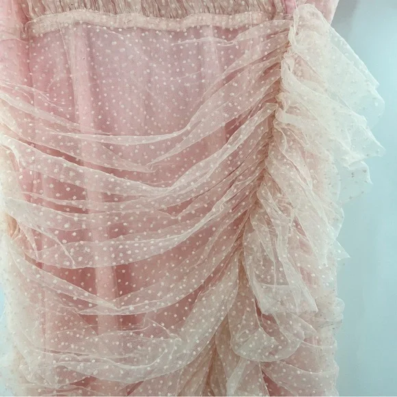 Johnny Hates Jazz NWT Tulle Mini Dress in Pink size 36/ US XS